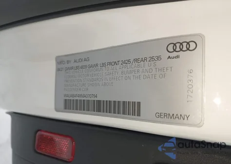 2021 Audi A4 Premium 40 Tfsi Quattro S Tronic z USA, uszkodzony, nr VIN WAUABAF4XMA070794